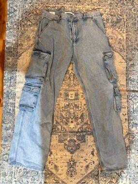 PacSun Dylan Baggy Light Blue Cargo Jeans for Men